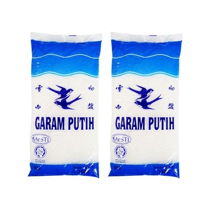 DOUBLE SWALLOW Garam Putih Beriodin (2 x 350g)