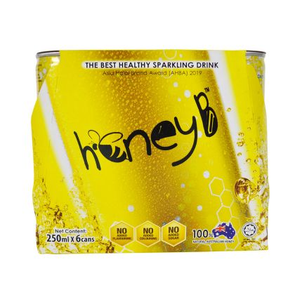 HONEY B Sparkling Honey Drink 6x250ml