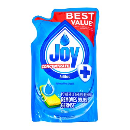 JOY Dishwashing Liquid Anti-Bacterial Refill Pack 375ml