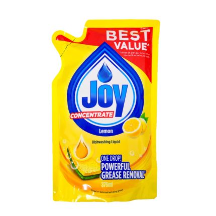 JOY Dishwashing Liquid Lemon Refill Pack 375ml