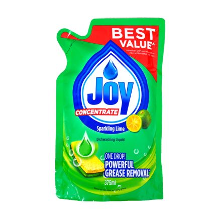 JOY Dishwashing Liquid Sparkling Lime Refill Pack 375ml