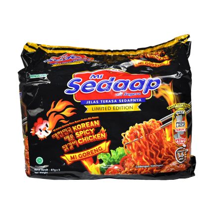 MI SEDAAP Mee Goreng Korean Spicy Chicken 5s x 87g