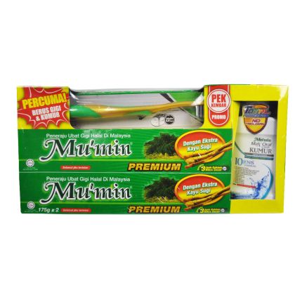MU&#039;MIN Toothpaste Kayu Sugi Twin Pack (2s x 175g)
