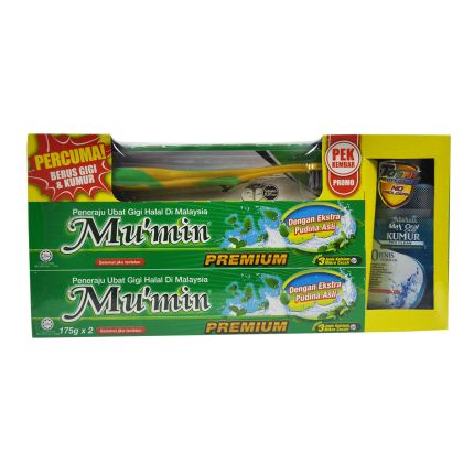 MU&#039;MIN Toothpaste Pudina Twin Pack (2s x 175g)