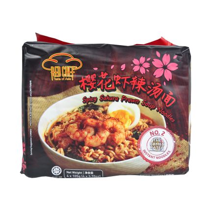 RED CHEF Spicy Sakura Prawn Soup Noodles 4x90g