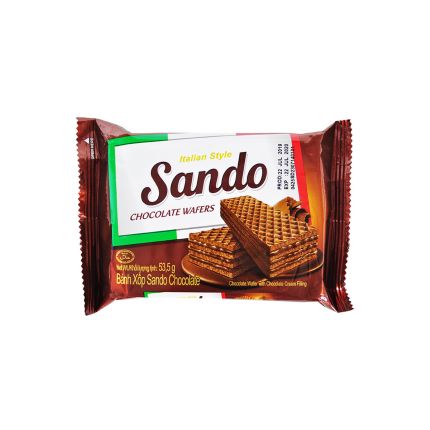 SANDO Chocolate Wafer With Chocolate Cream Filling 1 x 48g
