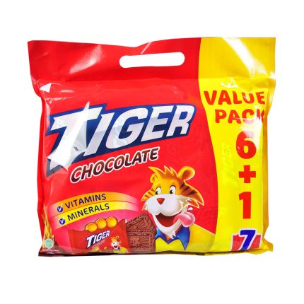 TIGER Chocolate Biscuits 7x58.8g