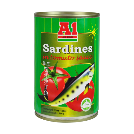 A1 Sardine In Tomato Sauce 425g