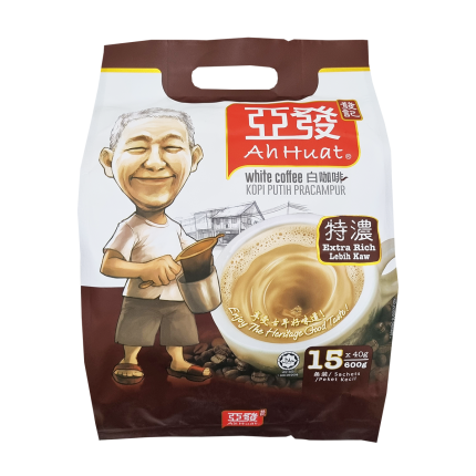 AH HUAT Extra Rich White Coffee 15x36g