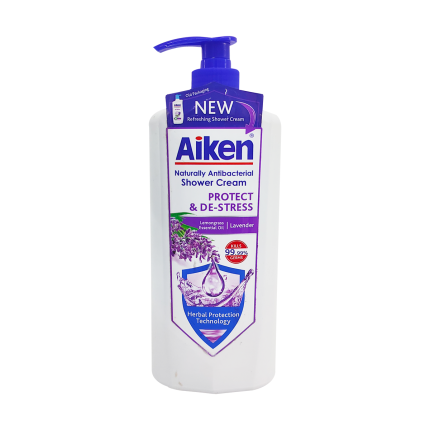 AIKEN Anti Bacteria Shower Cream De Stress Lavender 900g