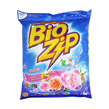 BIO ZIP Detergent Powder Floral 2.3kg