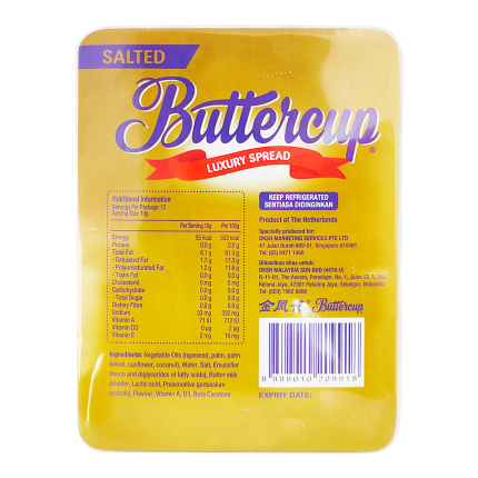 BUTTERCUP Salted Portion Butter 12x10g