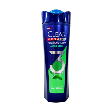 CLEAR MEN Hair Shampoo 3 in 1 Active Cool 333ml