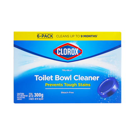 CLOROX Tru-Blu Toilet Bowl Cleaner 6x50g