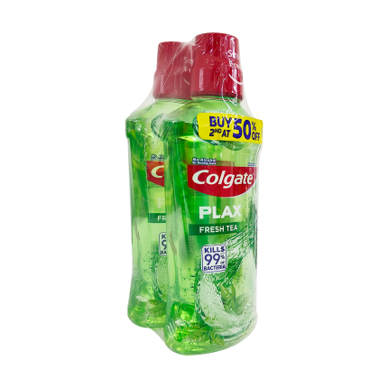 COLGATE Plax Mouthwash Fresh Tea Twin Pack 2x750ml