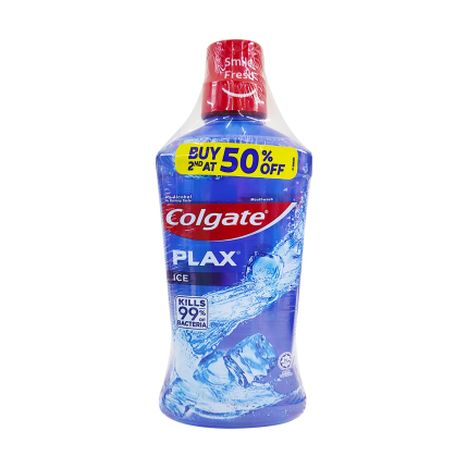 COLGATE Plax Mouthwash Ice Twin Pack 2x750ml