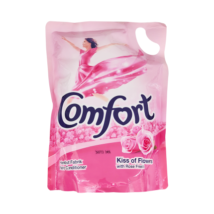 COMFORT Fabric Softener Kiss of Flowers with Rose Fresh Refill 1.6L