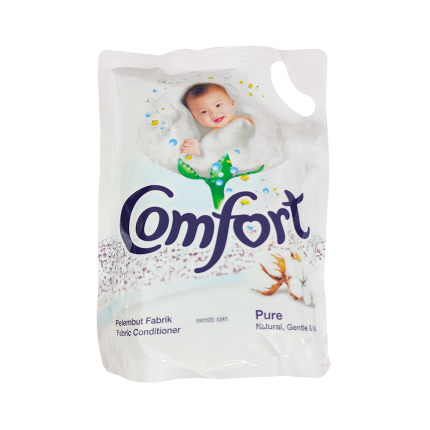 COMFORT Fabric Softener Pure Natural, Gentle &amp; Mild Refill 1.6L