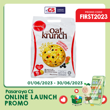 MUNCHY&#039;S Oat Krunch Breakfast Strawberry and Blackcurrant 15x26g