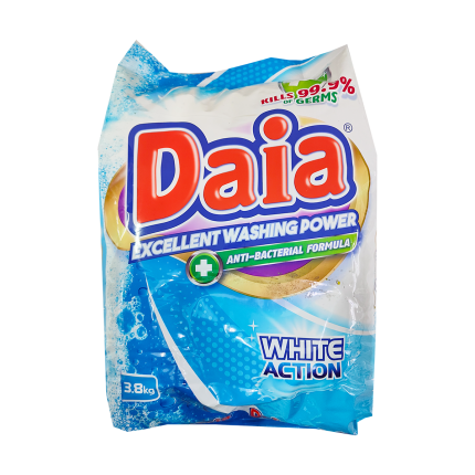 DAIA Detergent Powder White Action 3.8kg