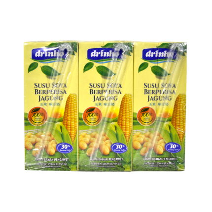 DRINHO Soya Milk Corn Flavour Drink 6x250ml