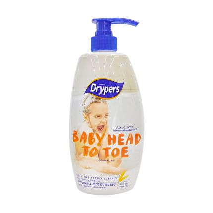 DRYPERS Baby Bath Head To Toe Oat Kernel Extract 650ml