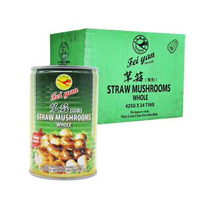J HAWKS Straw Mushroom 24x425g (Carton)