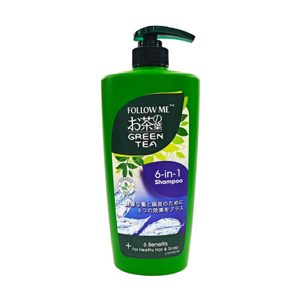 FOLLOW ME Green Tea Hair Shampoo 6in1 650ml