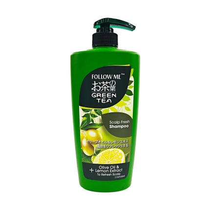 FOLLOW ME Green Tea Hair Shampoo Scalp Fresh 650ml