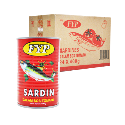 FEI YAN PAI Sardine In Tomato Sauce 24x400g (Carton)