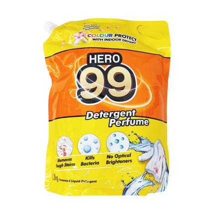 HERO 99 Detergent Liquid Perfume Colour Protect with Indoor Drying Refill 3.2kg