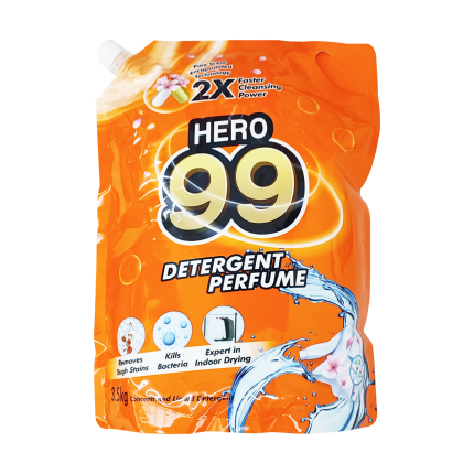 HERO 99 Detergent Liquid Perfume 2x Cleansing Power Refill 3.5kg