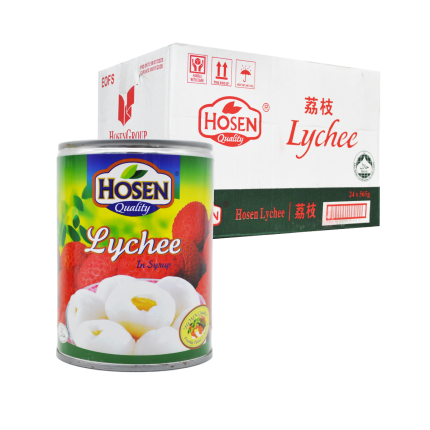HOSEN Lychee Syrup 24x565g (Carton)