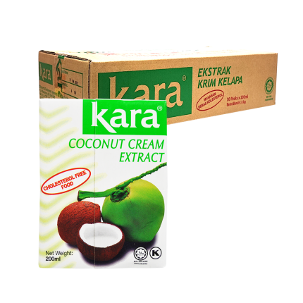 KARA Natural Extract Coconut Cream 30 x 200ml (Carton)