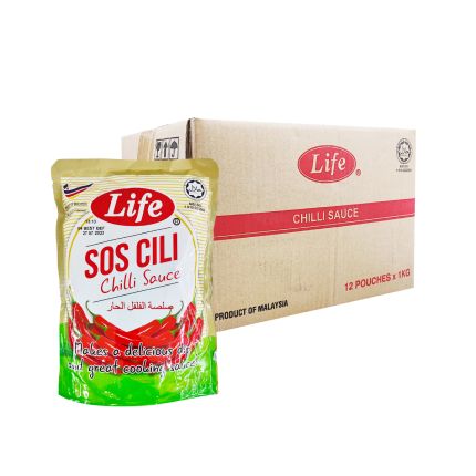 LIFE Chili Sauce Pouch 12 x 1kg (Carton)