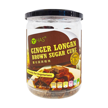 LOHAS Organic Ginger Longan Brown Sugar Cube 300g