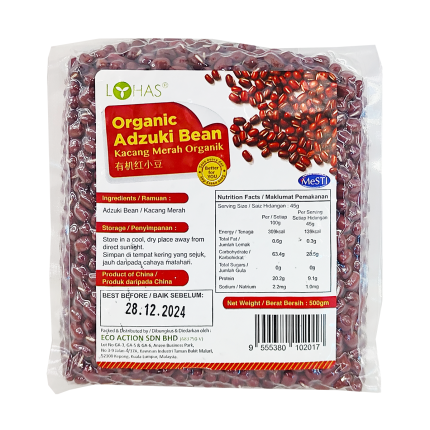 LOHAS Organic Adzuki Bean 500g