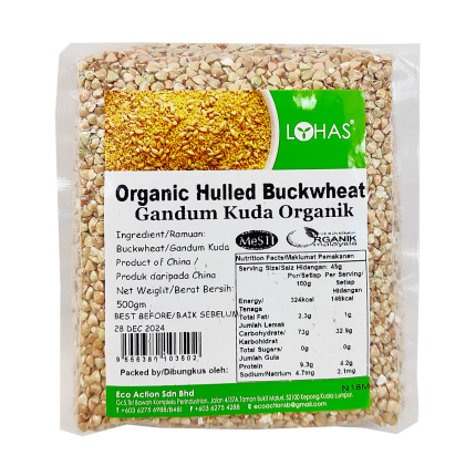 LOHAS Organic Hulled Buckwheat 500g