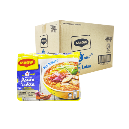 MAGGI Instant Noodles Asam Laksa Flavour 12 packs 5x78g (Carton)