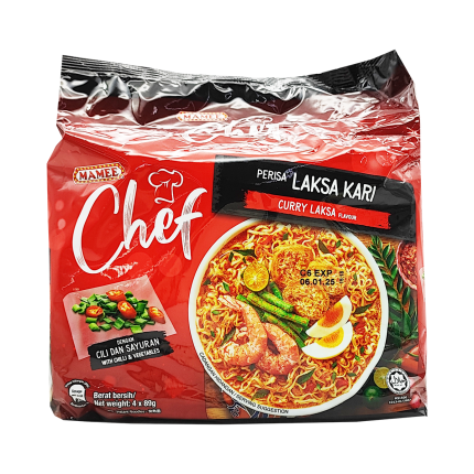 MAMEE Chef Curry Laksa 4x95g