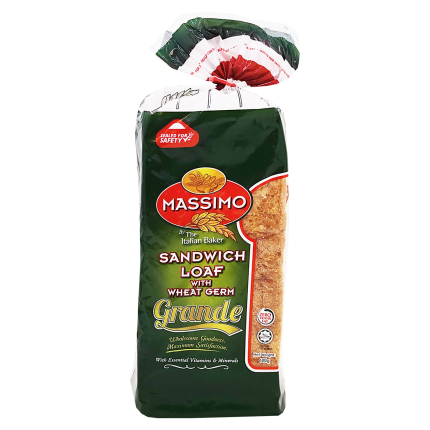MASSIMO Sandwich Loaf With Wheat Germ (Green) 600g