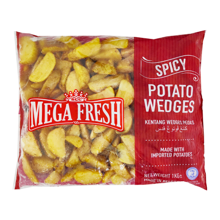 MEGA FRESH Spicy Potato Wedges 1kg