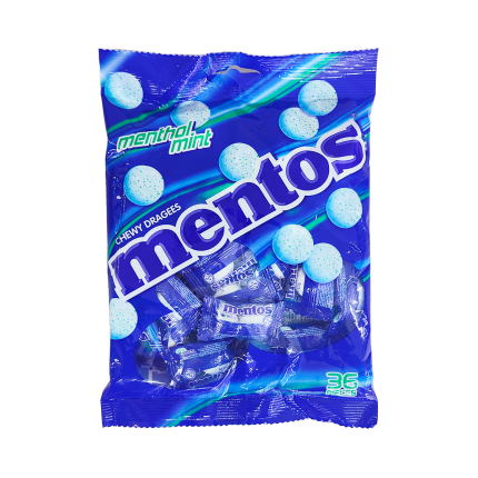 MENTOS Pouch Bags Menthol Mint 36pieces