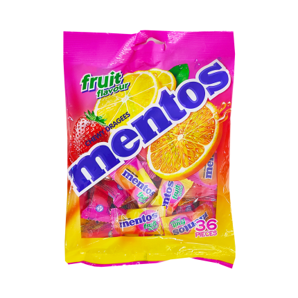 MENTOS Pouch Bags Mixed Fruit 36pieces