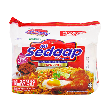 MI SEDAAP Mi Goreng Asli Instant Fried Noodles 5x90g