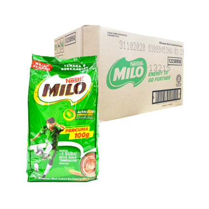 MILO Activ-Go 3in1 Powder Refill 12 packs x 1.1kg (Carton)