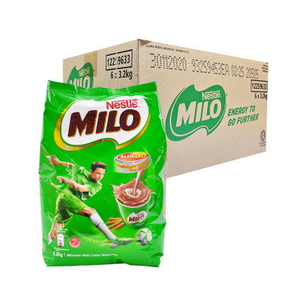 MILO Activ-Go 3in1 Powder Refill 6 packs x 3.2kg (Carton)