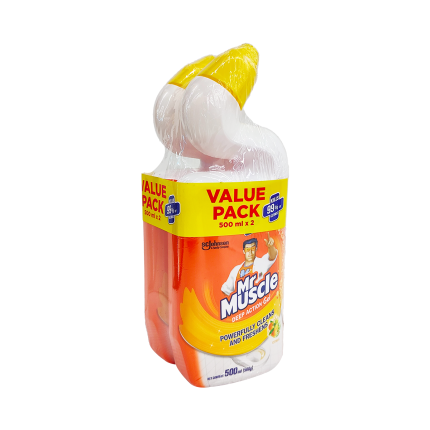 MR MUSCLE Toilet Cleaner Citrus Twin Pack 2x500ml