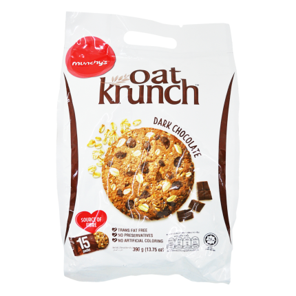 MUNCHY&#039;S Oat Krunch Breakfast Dark Chocolate 15x26g