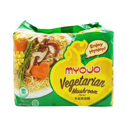 MYOJO Vegetarian Mushroom Instant Noodles 5&#039;Sx80g